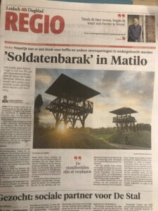 Soldaten Barak in Park Matilo