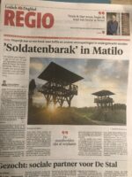 Soldaten Barak in Park Matilo